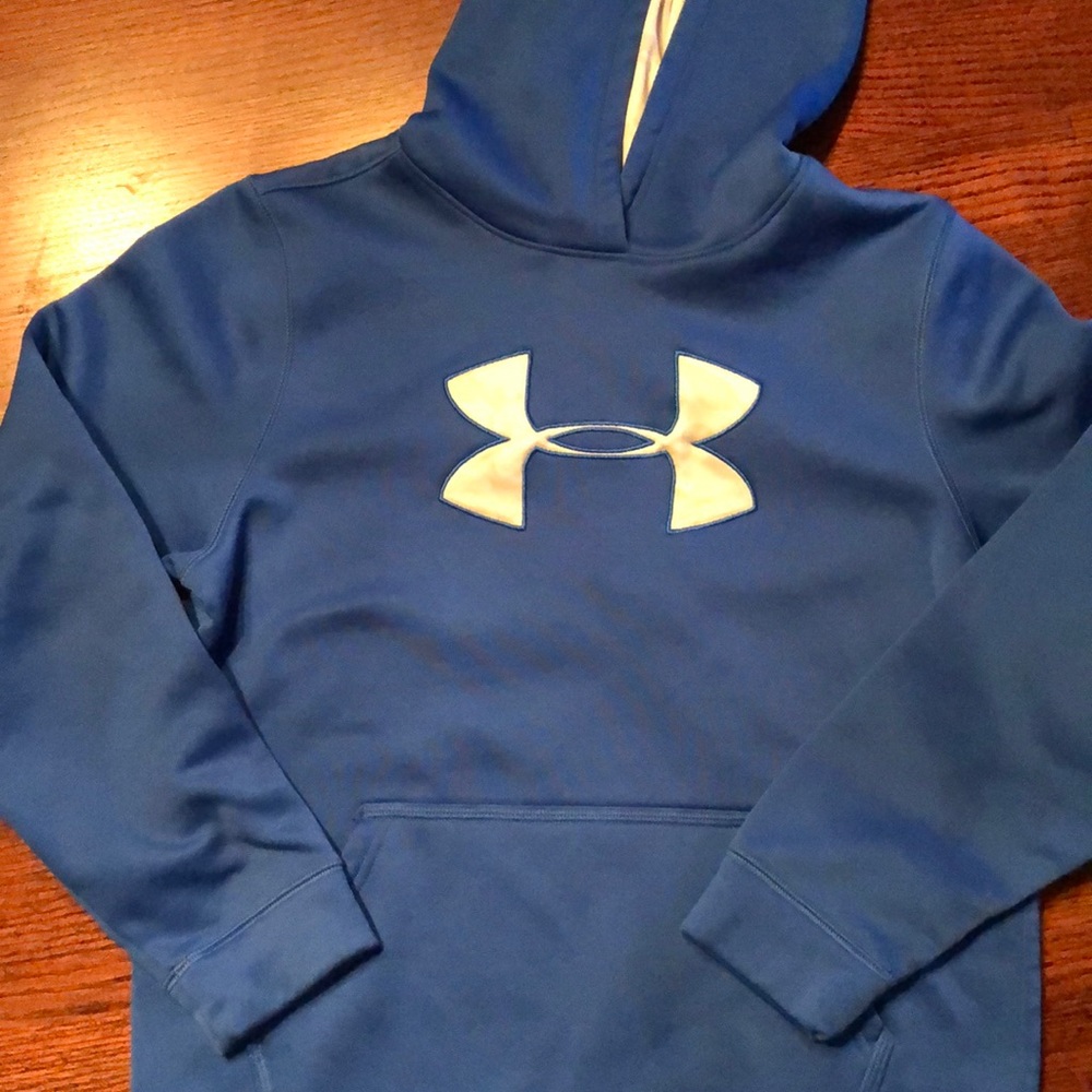Under Armor Royal Blue and White Hoodie